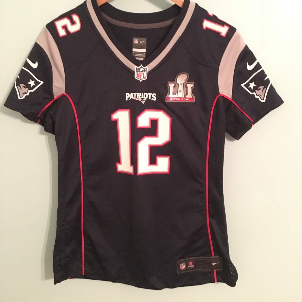 New England Patriots SuperBowl Lii Brady 12 Jersey